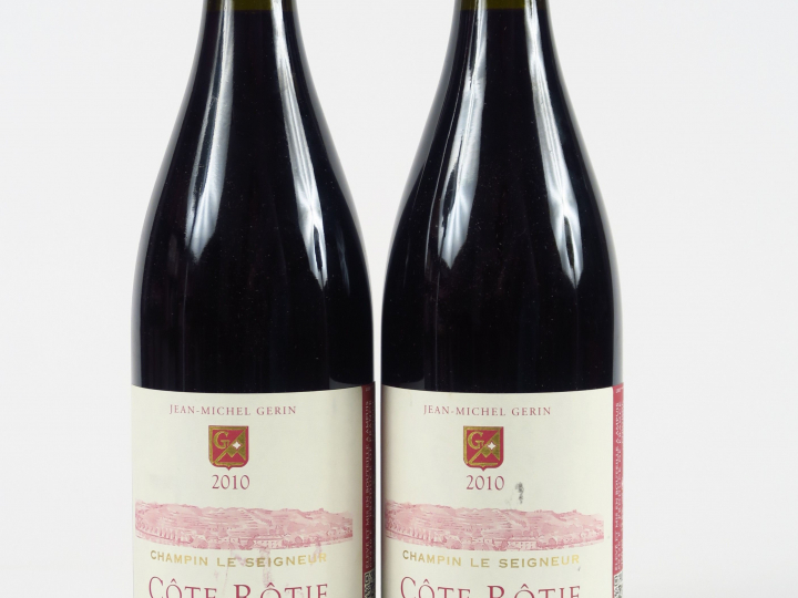 2 BOUTEILLES CÔTE ROTIE 'CHAMPIN LE SEIGNEUR' J.M. GERIN - 2010