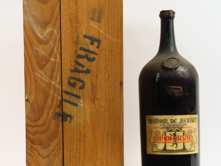1 FLACON (4,5 L) MANOIR DE BERAUT COMTE DE GOYON - 1865 - CBO
