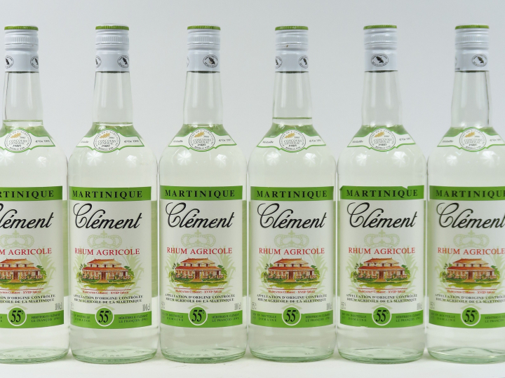 6 BOUTEILLES (1 L) RHUM AGRICOLE CLEMENT 55°