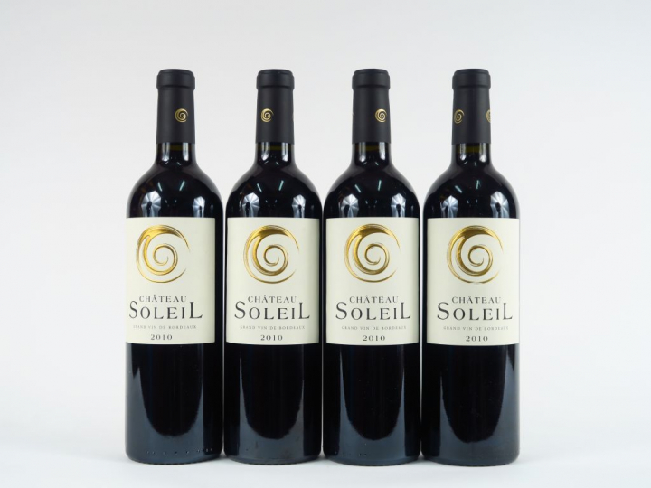 4 BOUTEILLES CHÂTEAU SOLEIL PUISSEGUIN ST EMILION - 2010