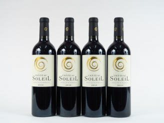 Vente aux enchères 4 BOUTEILLES CHÂTEAU SOLEIL PUISSEGUIN ST EMILION - 2010