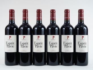 Vente aux enchères 6 BOUTEILLES ESPRIT DE PAVIE BORDEAUX - 2010 - CBO