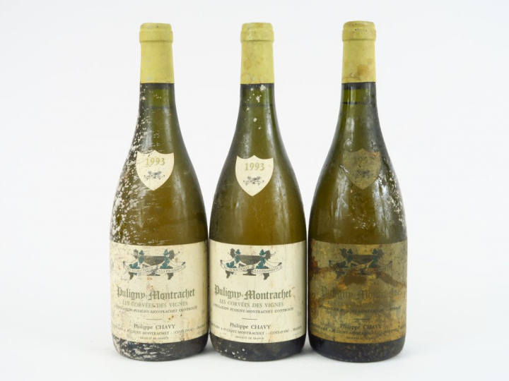 3 BOUTEILLES PULIGNY MONTRACHET 'LES CORVEES DES VIGNES' P. CHAVY - 19