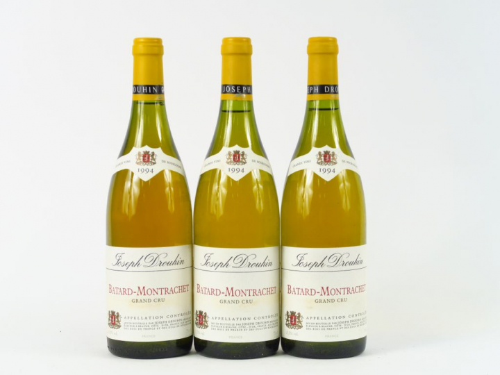 3 BOUTEILLES BATARD MONTRACHET GC J. DROUHIN - 1994