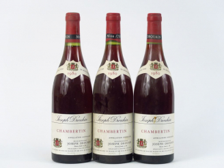Vente aux enchères 3 BOUTEILLES CHAMBERTIN GC J. DROUHIN - 1980