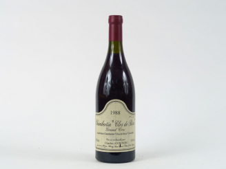 Vente aux enchères 1 BOUTEILLE CHAMBERTIN CLOS DE BEZE GC CH. ANTONIN - 1988 - 2,5 CM/ETL