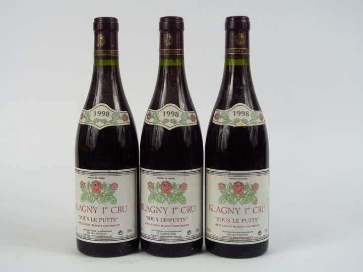 3 BOUTEILLES BLAGNY 1er CRU 'SOUS LE PUITS' G. BOUTON - 1998