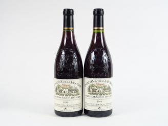 Vente aux enchères 2 BOUTEILLES CHATEAUNEUF DU PAPE 'CHAUPIN' DOMAINE DE LA JANASSE - 199