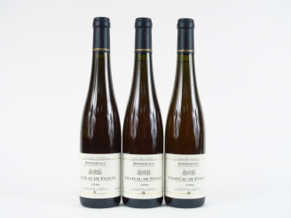 Vente aux enchères 3 BOUTEILLES (50 cl) CHÂTEAU DE FESLES BONNEZEAUX - 1996