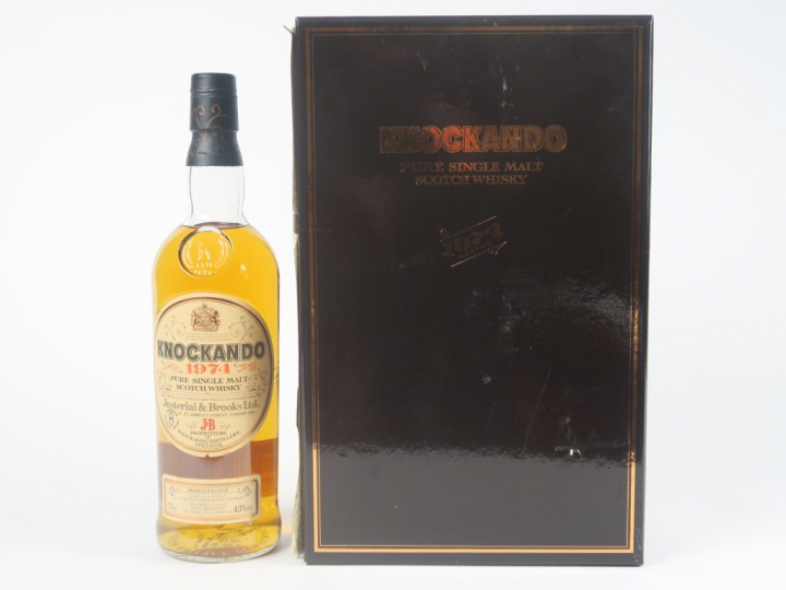 1 BOUTEILLE KNOCKANDO (75 cl) - Embouteilleur : OB - 43° - 1974 - Embo
