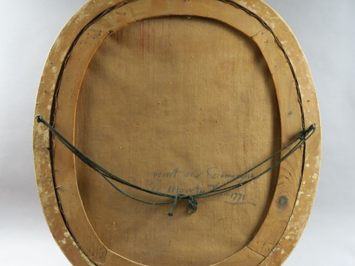 Ecole française XVIIIème  "Portrait d'homme en habit" Huile sur toile 