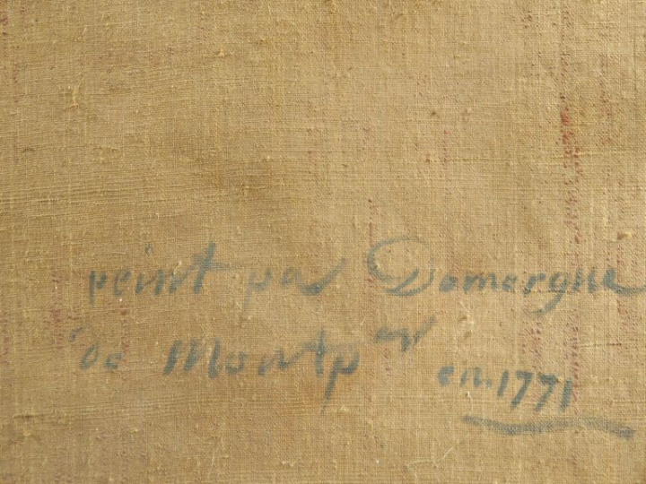 Ecole française XVIIIème  "Portrait d'homme en habit" Huile sur toile 