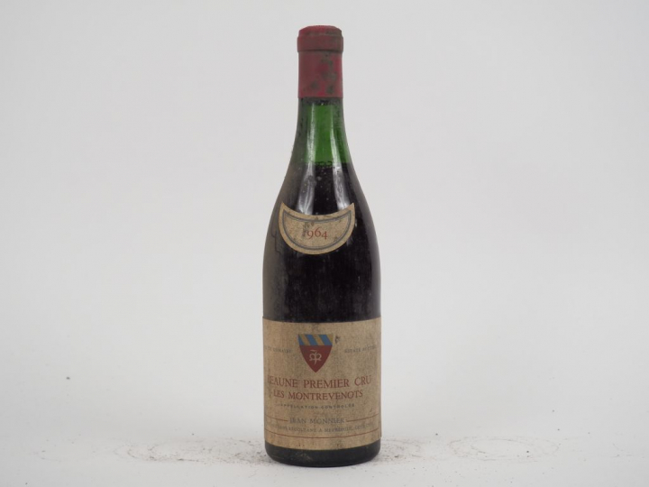 1 BOUTEILLE BEAUNE 1er CRU 'LES MONTREVENOTS' J. MONNIER - 1964 - 4 CM