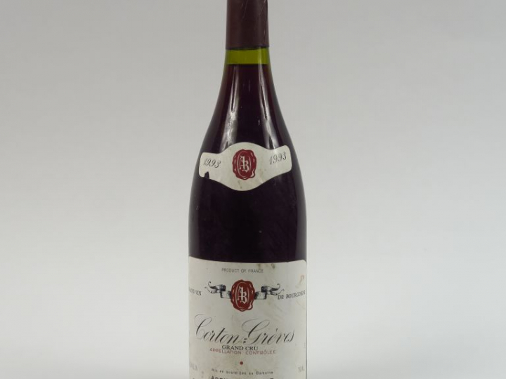 1 BOUTEILLE CORTON GREVES GC A. BELLAND - 1993 - 1 CM