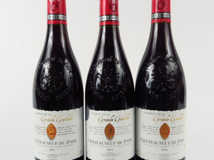 3 BOUTEILLES CHATEAUNEUF DU PAPE CHÂTEAU DE LA GRANDE GARDIOLE - 2 de 