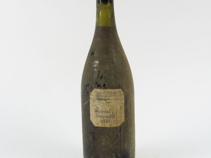 1 BOUTEILLE MUSCAT DE RIVESALTES MARCEL GENDRE - 1935 - ET MANUSCRITE