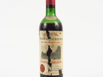Vente aux enchères 1 BOUTEILLE CHÂTEAU GUILLEMONT ST EMILION - 1961 -BEP/EA