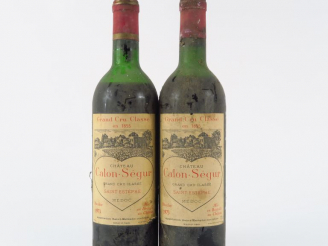 Vente aux enchères 2 BOUTEILLES CHÂTEAU CALON SEGUR GCC ST ESTEPHE - 1973 - 1 MEP/1 BEP/C