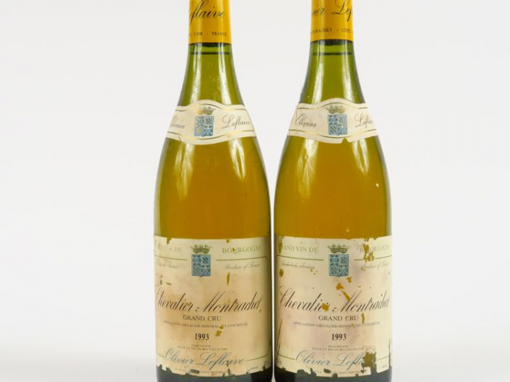 2 BOUTEILLES CHEVALIER MONTRACHET GC O. LEFLAIVE - 1993 - EA