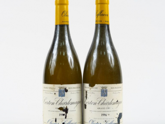 Vente aux enchères 2 BOUTEILLES CORTON CHARLEMAGNE GC O. LEFLAIVE - 1996 - EA