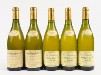 Vente aux enchères 5 BOUTEILLES CHABLIS GC CHÂTEAU GRENOUILLE - 1996