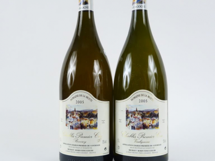 2 MAGNUMS CHABLIS 1er CRU 'VAULIGNEAU' MICHAUT ROBIN - 2005