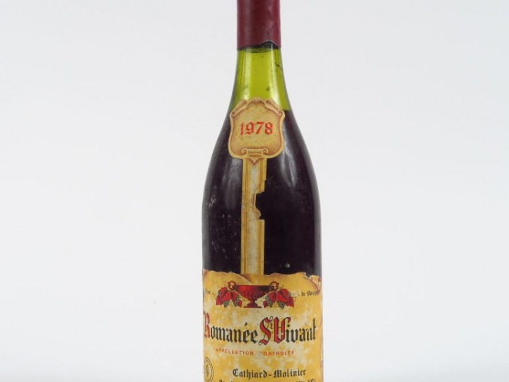 1 BOUTEILLE ROMANEE ST VIVANT GC CATHIARD MOLINIER - 1978 - 4,2 CM/ELA