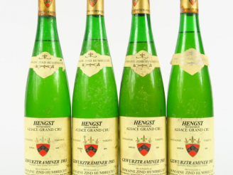 Vente aux enchères 4 BOUTEILLES GEWURZTRAMINER 'HENGST' V.T. ZIND HUMBRECHT - 1983 - 1 à 