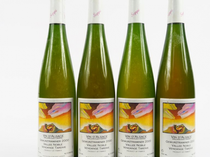 4 BOUTEILLES GEWURZTRAMINER V.T. BOLLENBERG VALLE NOBLE - 2000