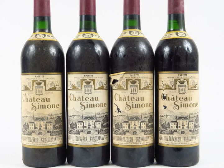 4 BOUTEILLES CHÂTEAU SIMONE 'PALETTE' - 1985 - BG