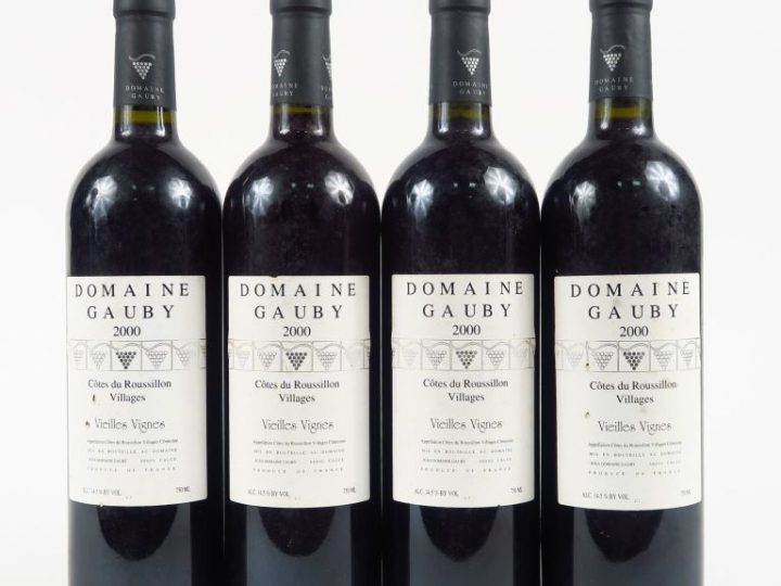 4 BOUTEILLES DOMAINE GAUBY 'V.V.' CÔTES DU ROUSILLON - 2000