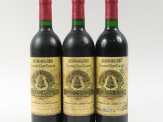 Vente aux enchères 3 BOUTEILLES CHÂTEAU L'ANGELUS GC ST EMILION - 1991 - 1 ELT