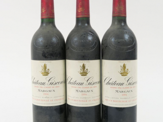 Vente aux enchères 3 BOUTEILLES CHÂTEAU GISCOURS GCC MARGAUX - 1994