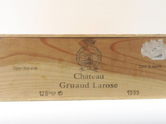 Vente aux enchères 12 BOUTEILLES CHÂTEAU GRUAUD LAROSE GCC ST JULIEN - 1999 - CBO