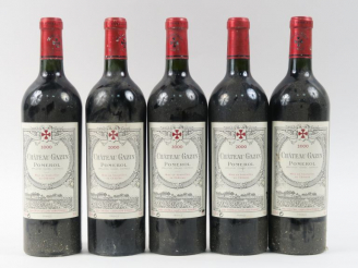 Vente aux enchères 5 BOUTEILLES CHÂTEAU GAZIN POMEROL - 2000