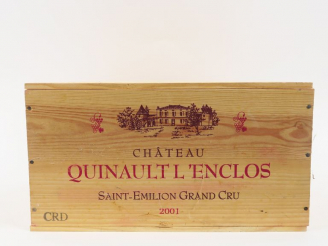 Vente aux enchères 6 BOUTEILLES CHÂTEAU QUINAULT L'ENCLOS GC ST EMILION - 2001 - CBO