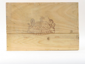 Vente aux enchères 6 BOUTEILLES CHÂTEAU COS D'ESTOURNEL GCC ST ESTEPHE - 2001 - CBO