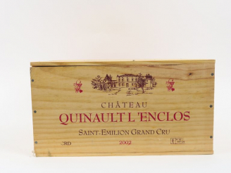Vente aux enchères 6 BOUTEILLES CHÂTEAU QUINAULT L'ENCLOS GC ST EMILION - 2002 - CBO