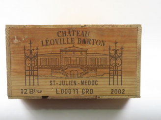 Vente aux enchères 12 BOUTEILLES CHÂTEAU LEOVILLE BARTON GCC ST JULIEN - 2002 CBO