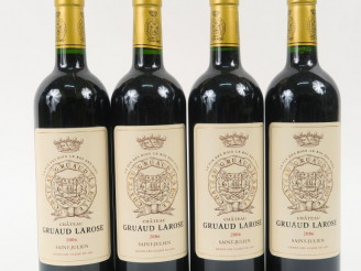 Vente aux enchères 4 BOUTEILLES CHÂTEAU GRUAUD LAROSE GCC ST JULIEN - 2006