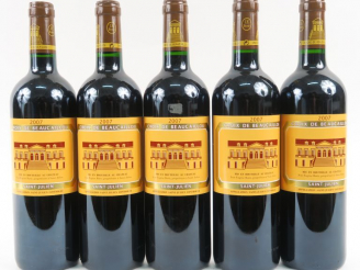 Vente aux enchères 5 BOUTEILLES LA CROIX DE BEAUCAILLOU ST JULIEN - 2007