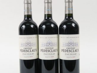 Vente aux enchères 3 BOUTEILLES CHÂTEAU PEDESCLAUX GCC PAUILLAC - 2010