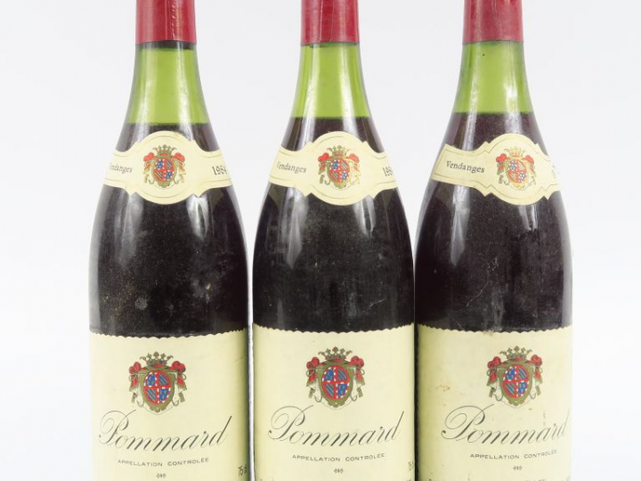 3 BOUTEILLES POMMARD E. MORILLON - 1984 - 4 CM