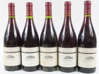 Vente aux enchères 5 BOUTEILLES MORGON DOMAINE DE P'TIT BELLEVUE - 2000