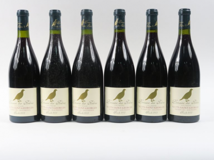 6 BOUTEILLES NUITS ST GEORGES 1er CRU 'AUX PERDRIX' DOMAINE DES PERDRI