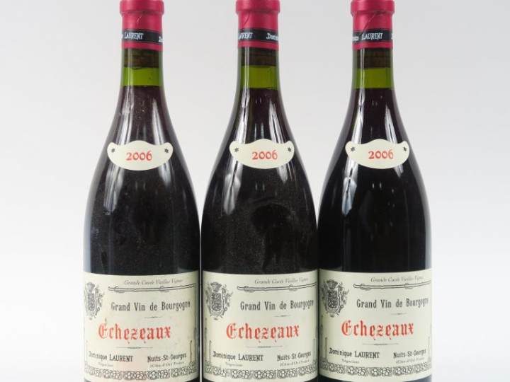3 BOUTEILLES ECHEZEAUX GC 'CUVEE VIEILLES VIGNES' D. LAURENT - 2006
