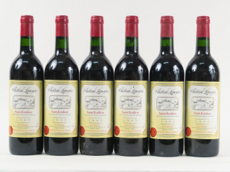 Vente aux enchères 6 BOUTEILLES CHÂTEAU LAPEYRE H. TAUZIAC ST EMILION - 1997