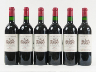 Vente aux enchères 6 BOUTEILLES CLOS DE L'EGLISE H. TAUZIAC MONTAGNE ST EMILION - 1999