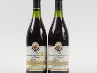 Vente aux enchères 2 BOUTEILLES PERNAND VERGELESSES 1er CRU 'LES VERGELESSES' - 1996