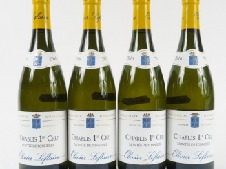 Vente aux enchères 4 BOUTEILLES CHABLIS 1er CRU 'MONTEE DE TONNERRE' O. LEFLAIVE - 2016
